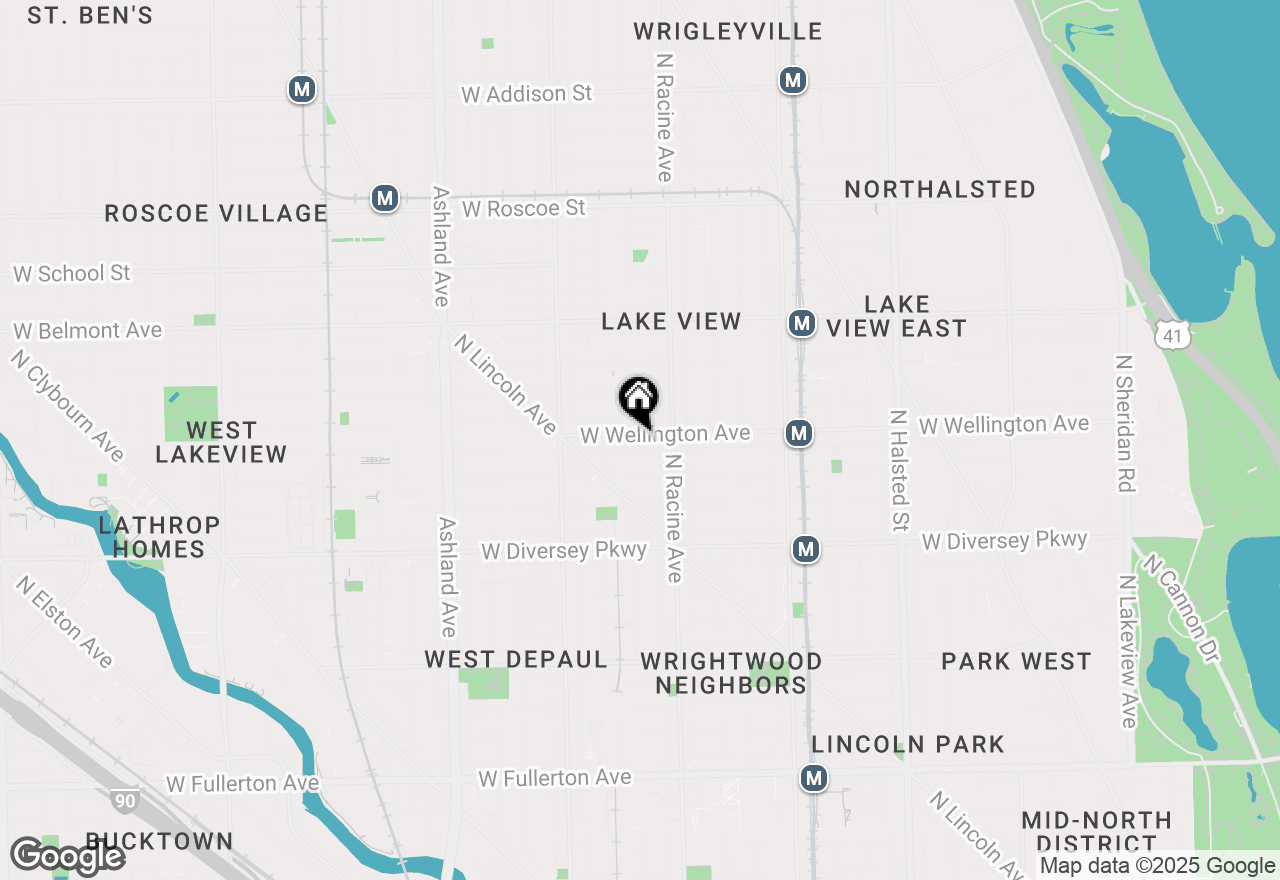 Map of 1235 W Wellington Avenue, Chicago, IL 60657