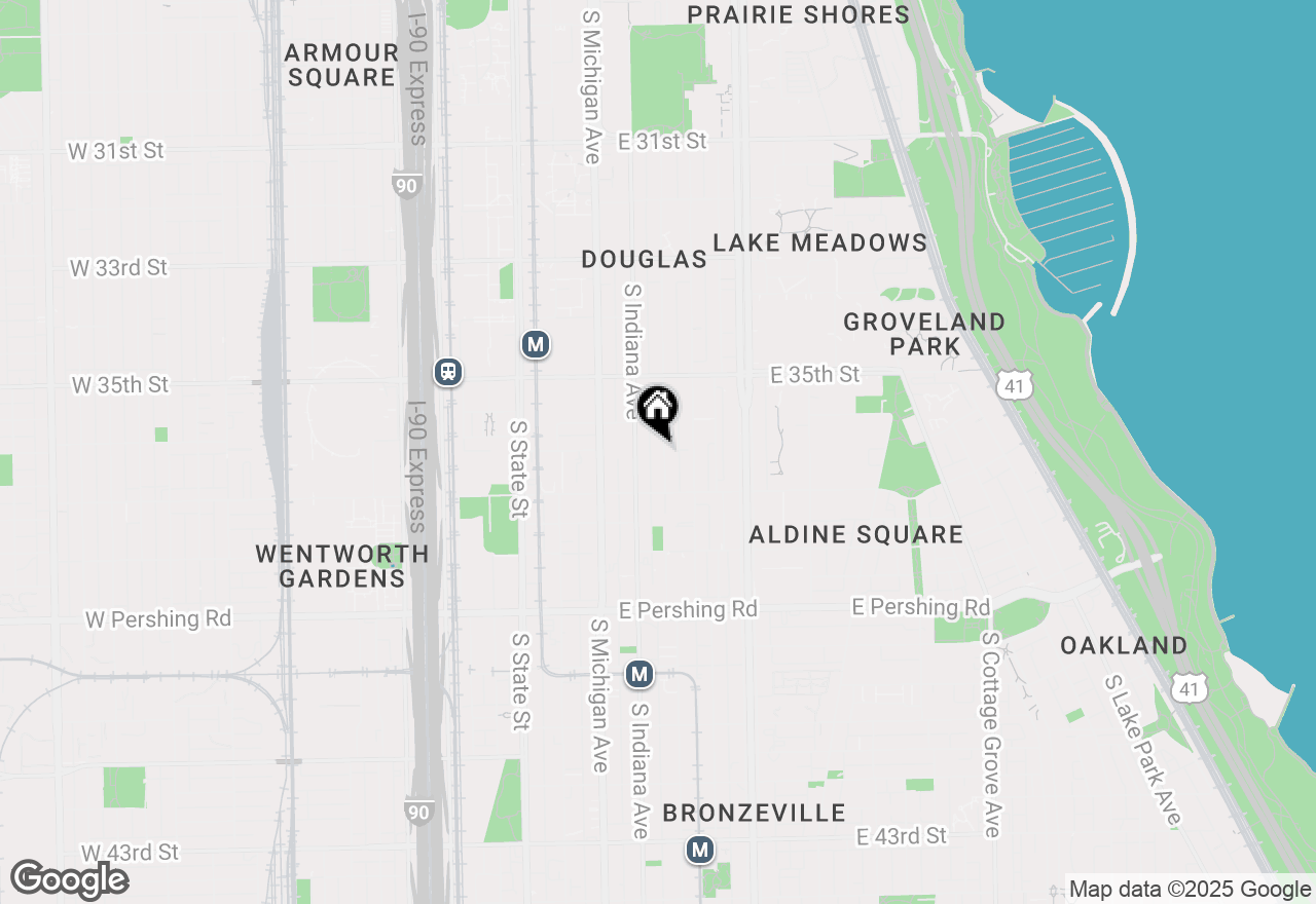 Map of 3610 S Prairie Avenue #3, Chicago, IL 60653