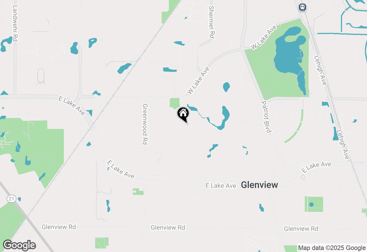 Map of 1641 Cabot Lane, Glenview, IL 60026