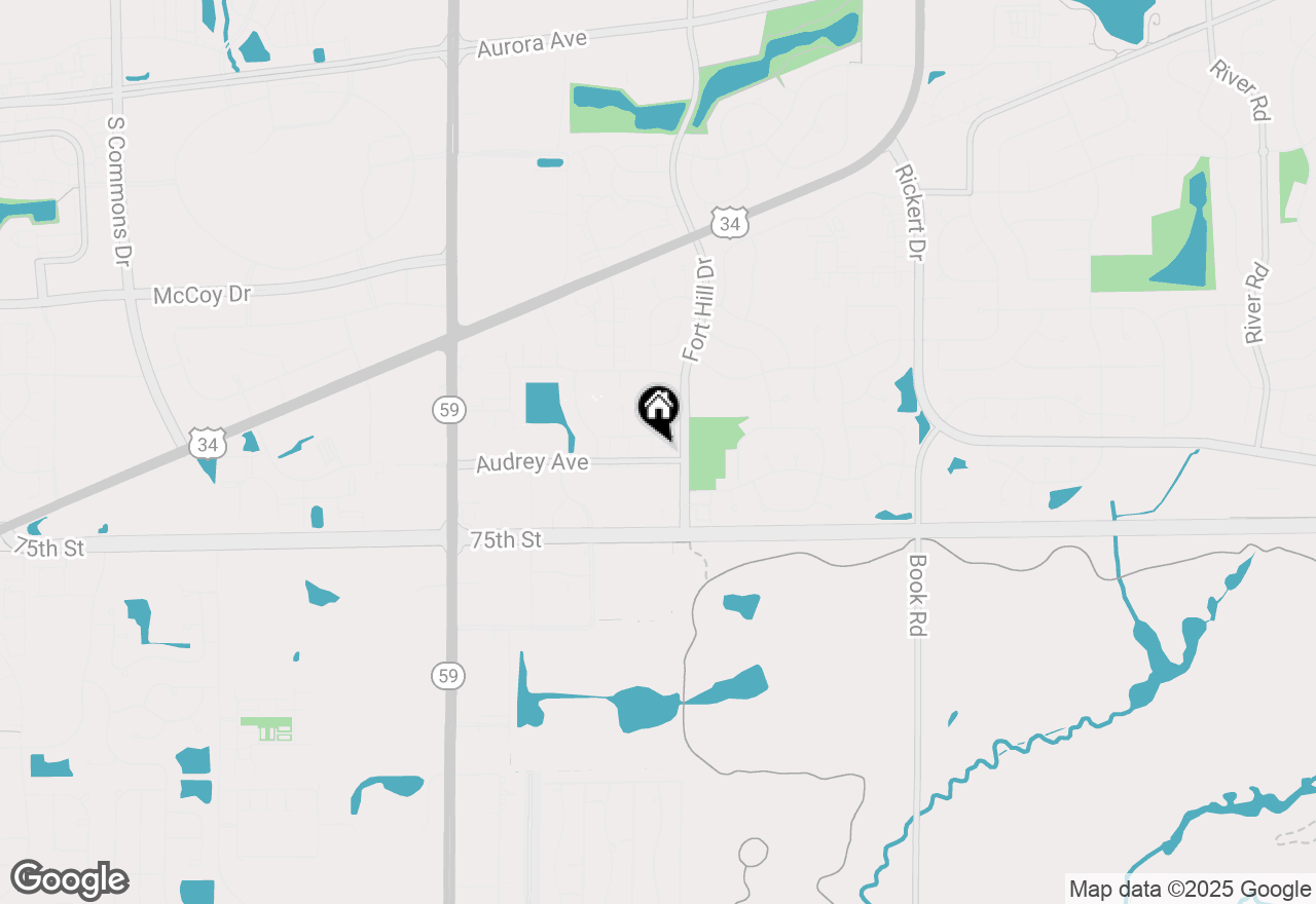 Map of 2528 Dunraven Avenue, Naperville, IL 60540