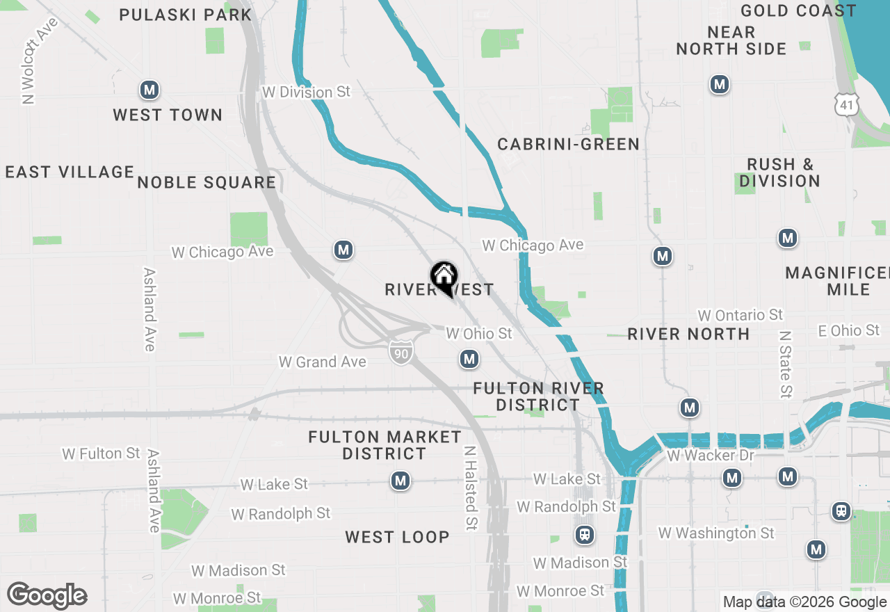 Map of 832 W Erie Street #4E, Chicago, IL 60642