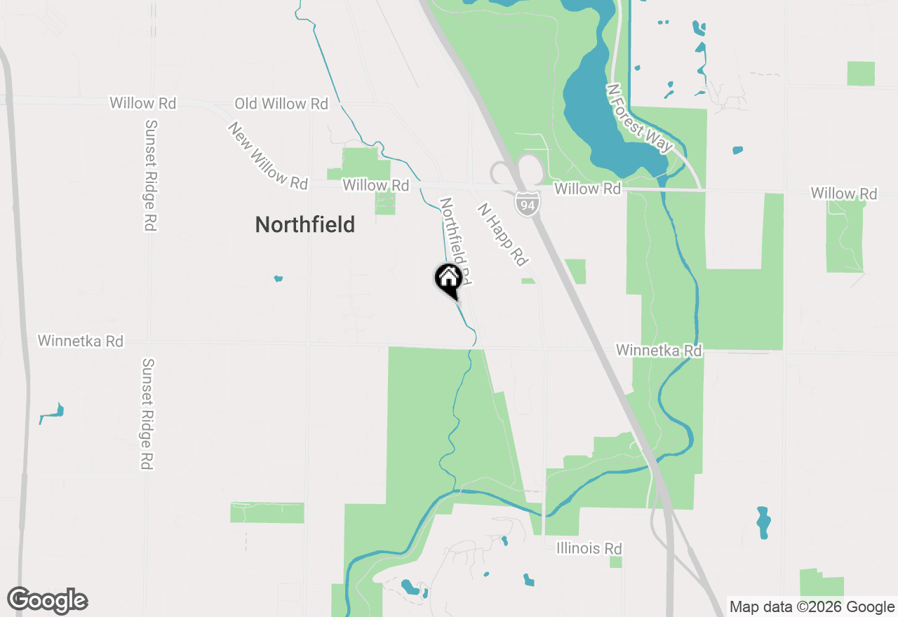 Map of (Address confidential), Northfield, Illinois 60093