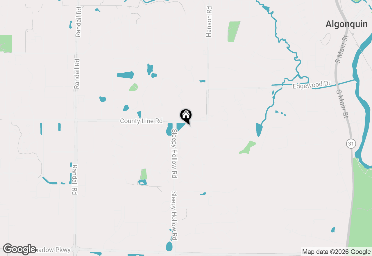 Map of 1551 Kensington Drive, Algonquin, IL 60102