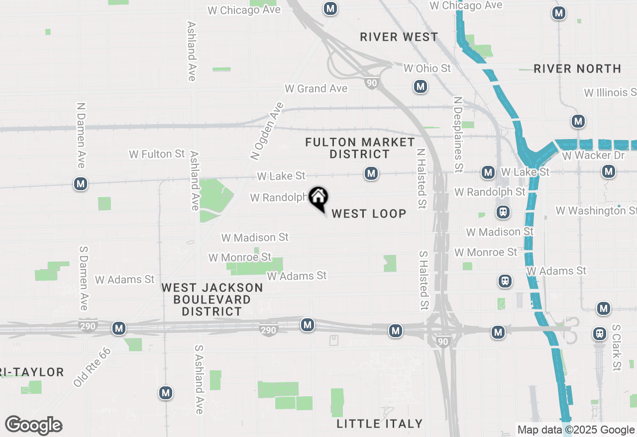 Map of 1151 W Washington Boulevard #134, Chicago, IL 60607