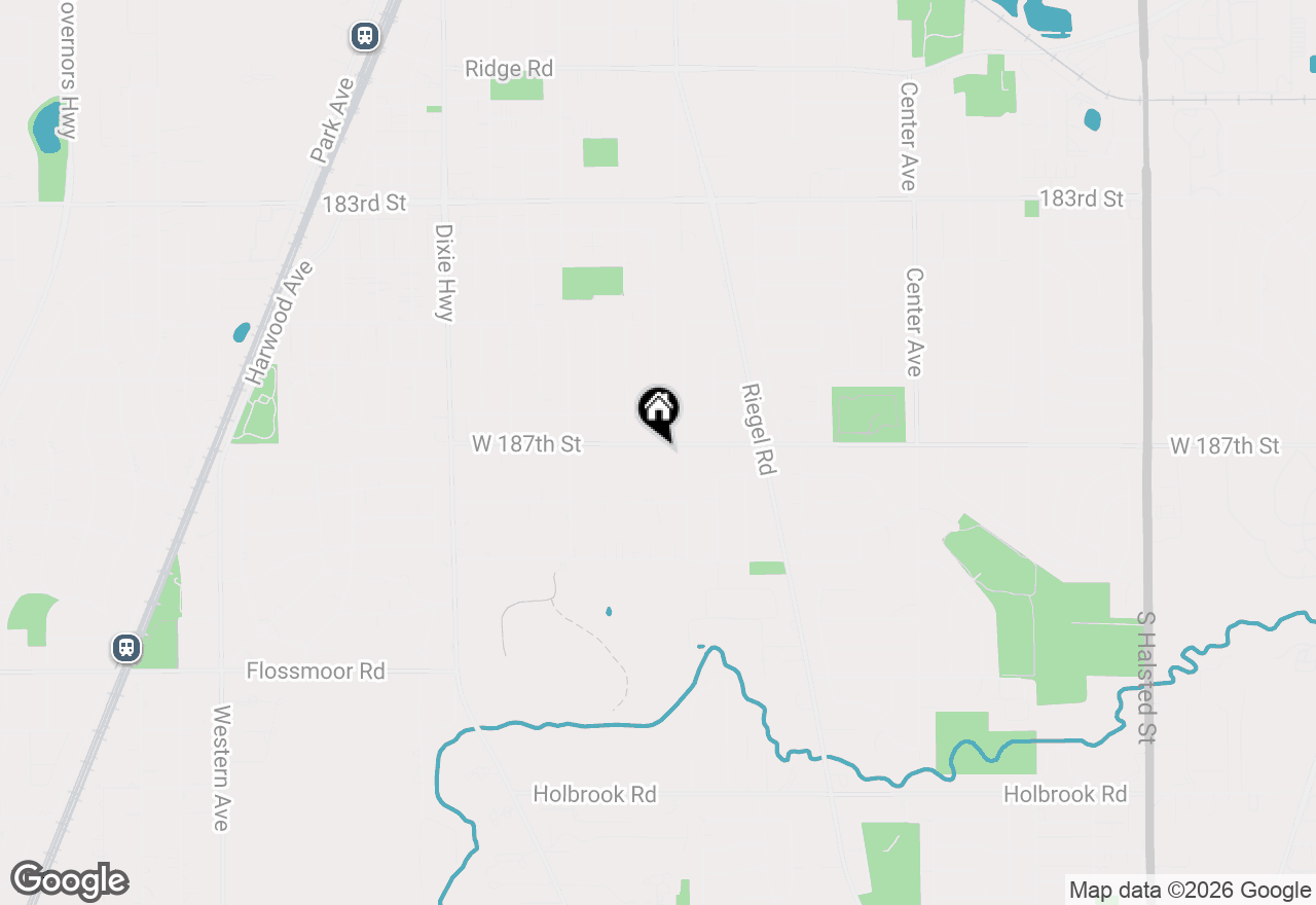 Map of 1631 187th Street, Homewood, IL 60430