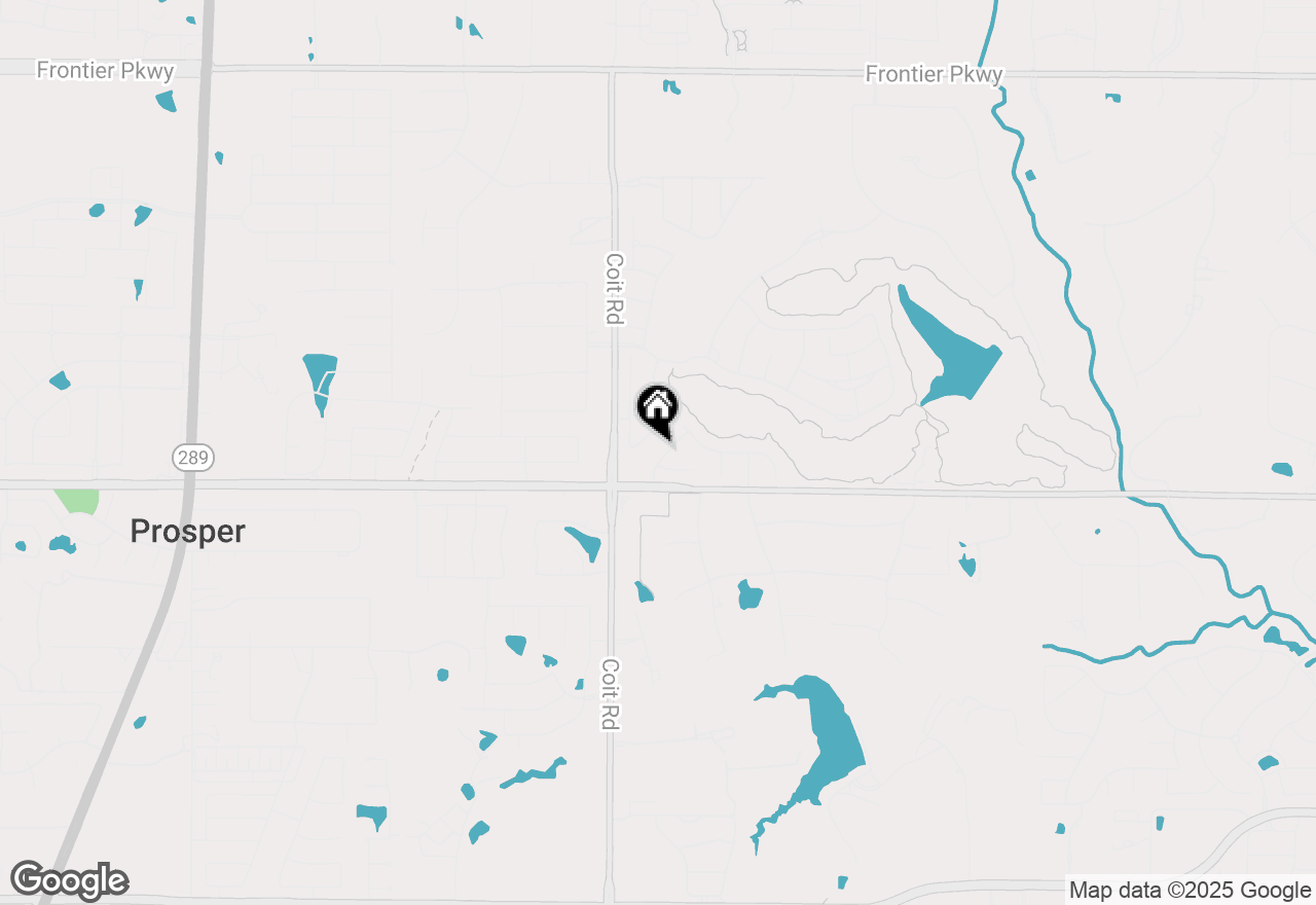 Map of 861 Wind Brook Lane, Prosper, TX 75078