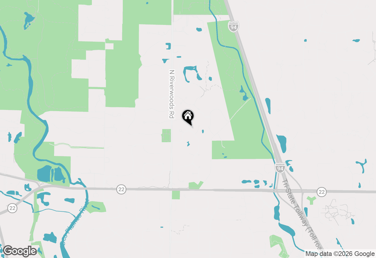 Map of 229 Surrey Lane, Lincolnshire, IL 60045