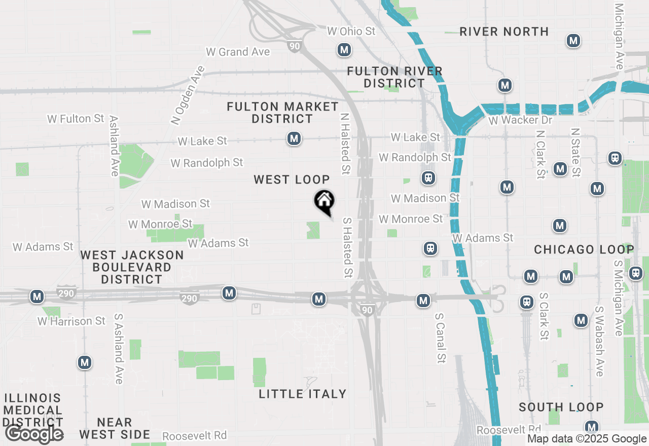 Map of 847 W Monroe Street #3F, Chicago, IL 60647