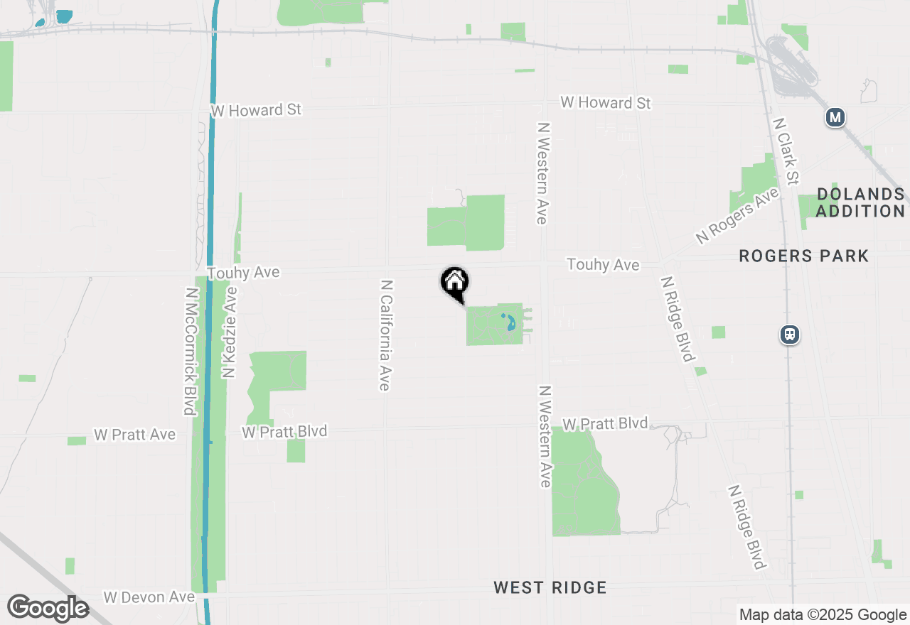 Map of 2617 W Estes Avenue #2W, Chicago, IL 60645