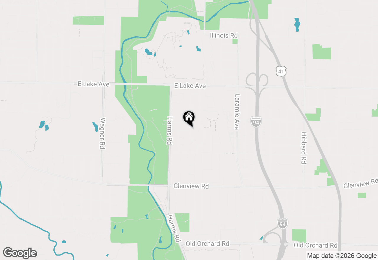 Map of 1040 Arbor Lane, Northfield, IL 60093