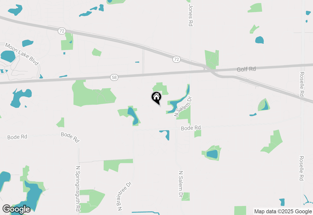 Map of 1035 Warwick Circle N, Hoffman Estates, IL 60169