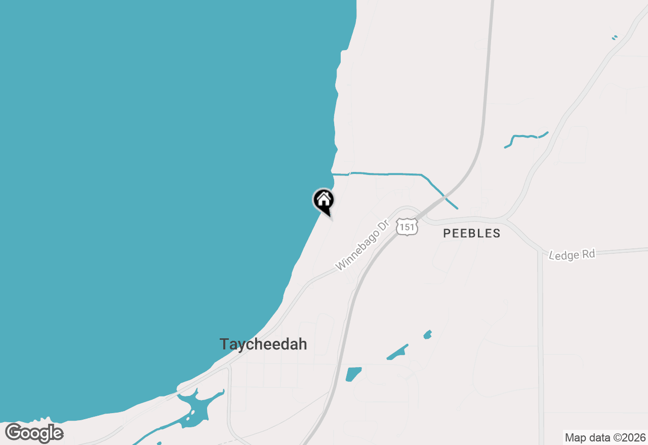 Map of N7598 Sandy Beach Rd, Taycheedah, WI 54935