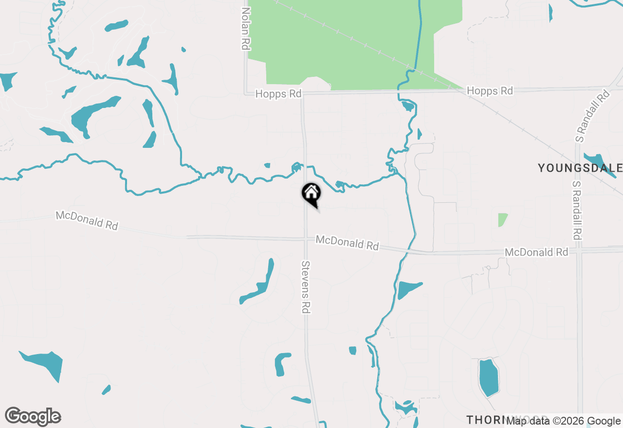 Map of 38w199 Heatherfield Drive, Elgin, IL 60124