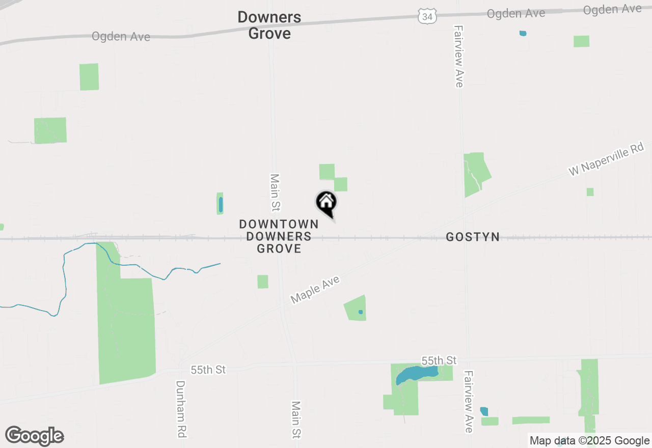 Map of 841 Rogers Street, Downers Grove, IL 60515