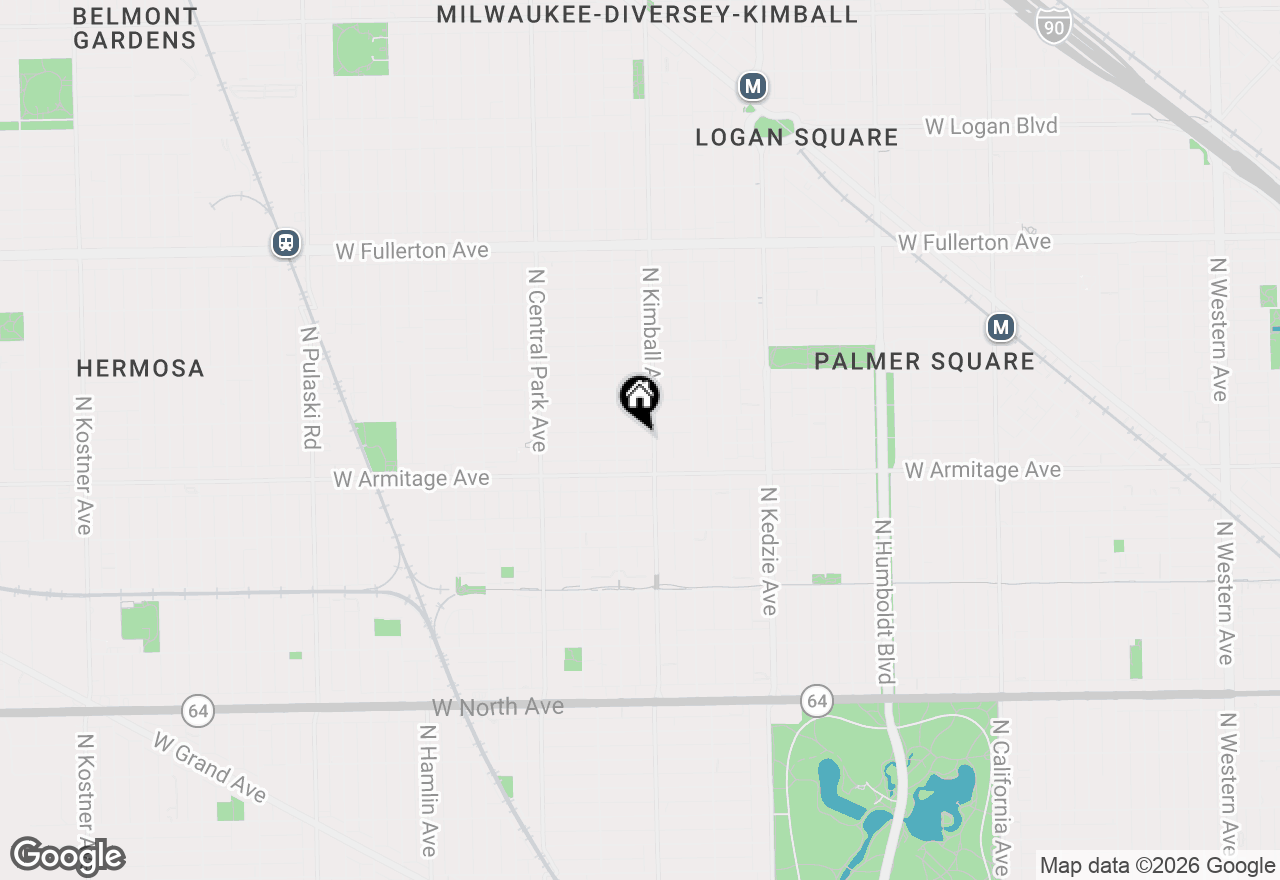 Map of 3412 W Mclean Avenue, Chicago, IL 60647