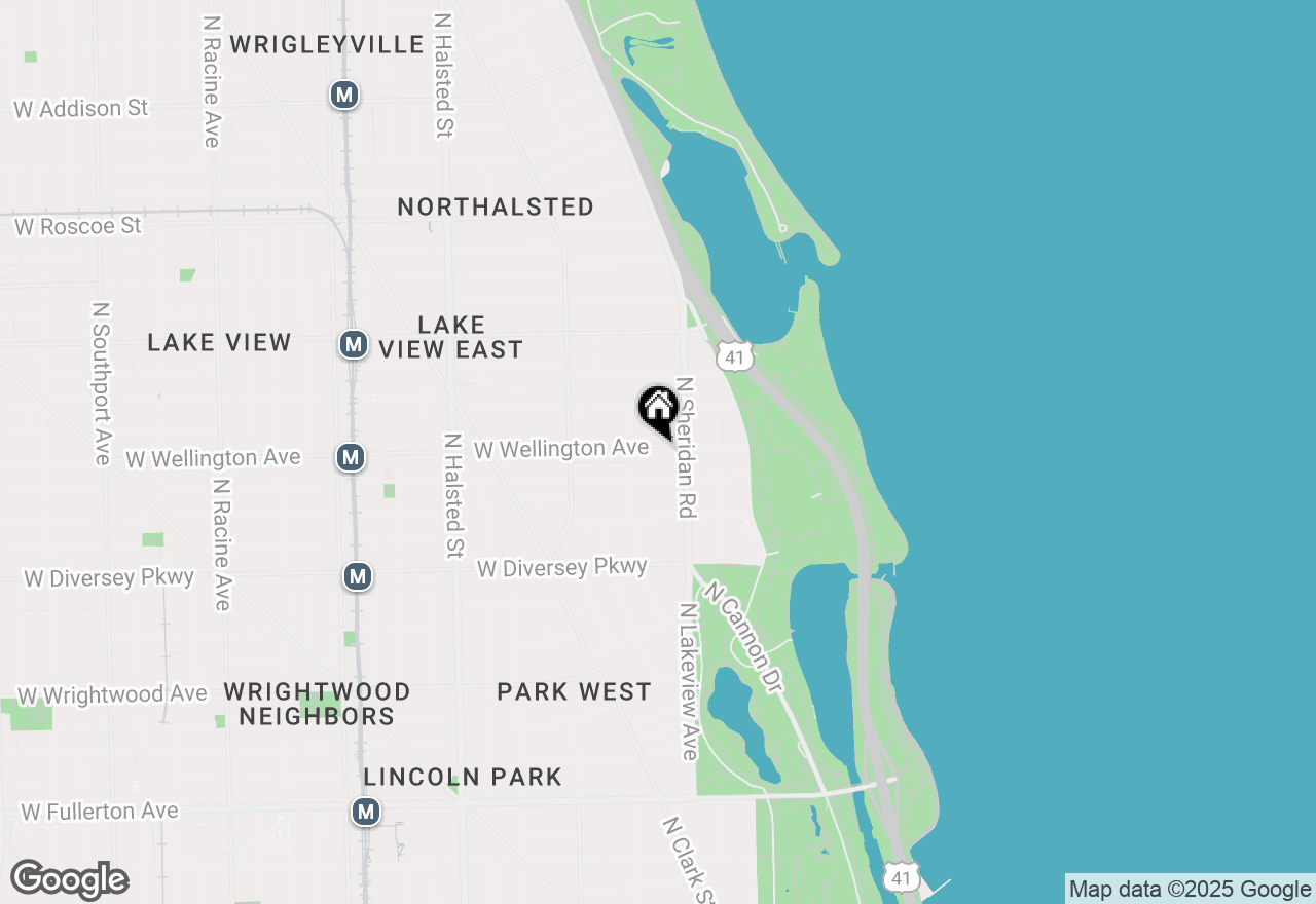 Map of 429 W Wellington Avenue #1A, Chicago, IL 60657