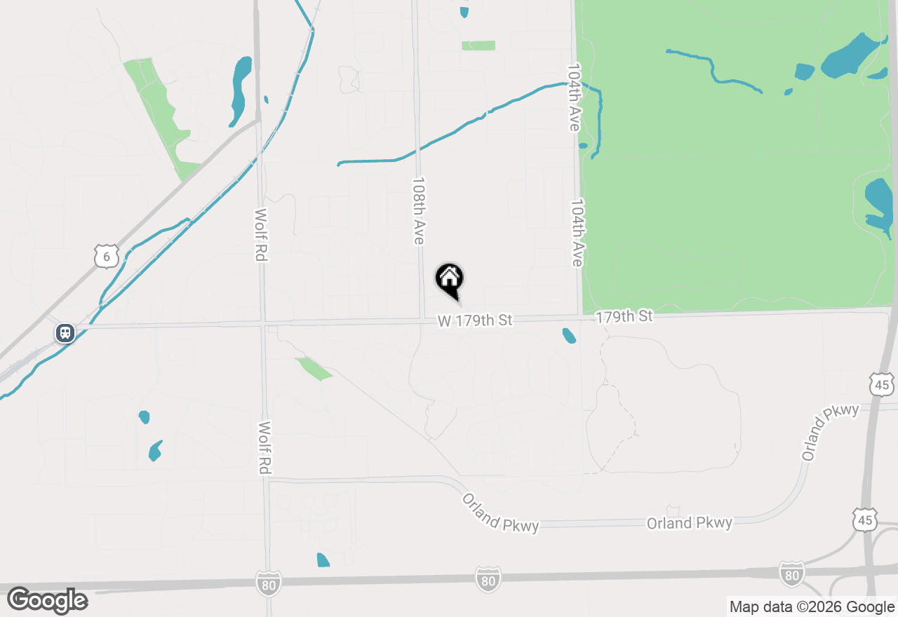 Map of 10641 Rachel Lane #3, Orland Park, IL 60467
