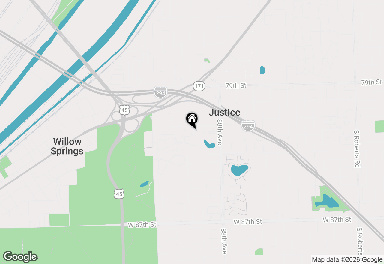 Map of 8126 Concord Lane #D, Justice, IL 60458