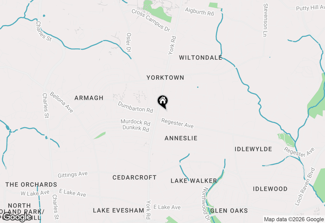 Map of 501 Stoneleigh Road, Baltimore, MD 21212