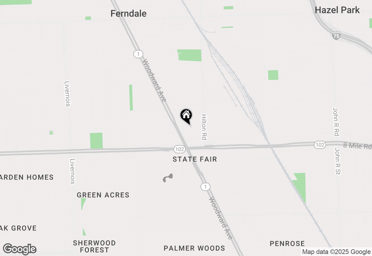 Map of 230 E Webster Street, Ferndale, MI 48220