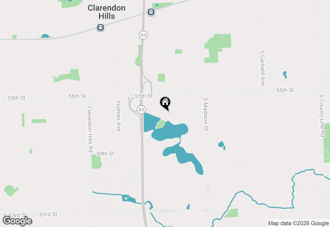 Map of 5611 S Quincy Street, Hinsdale, IL 60521