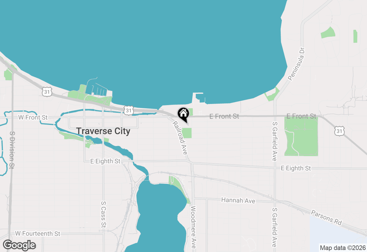 Map of 707 E State Street #D, Traverse City, MI 49686