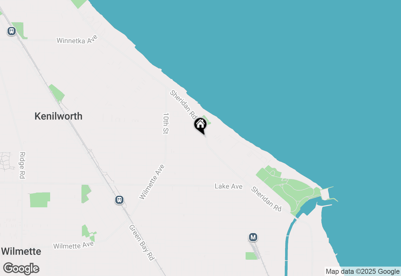 Map of 715 Ashland Avenue, Wilmette, IL 60091