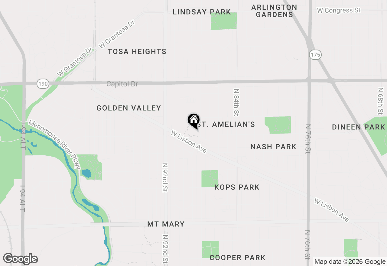 Map of 3635 N Tucker Pl #203, Milwaukee, WI 53222