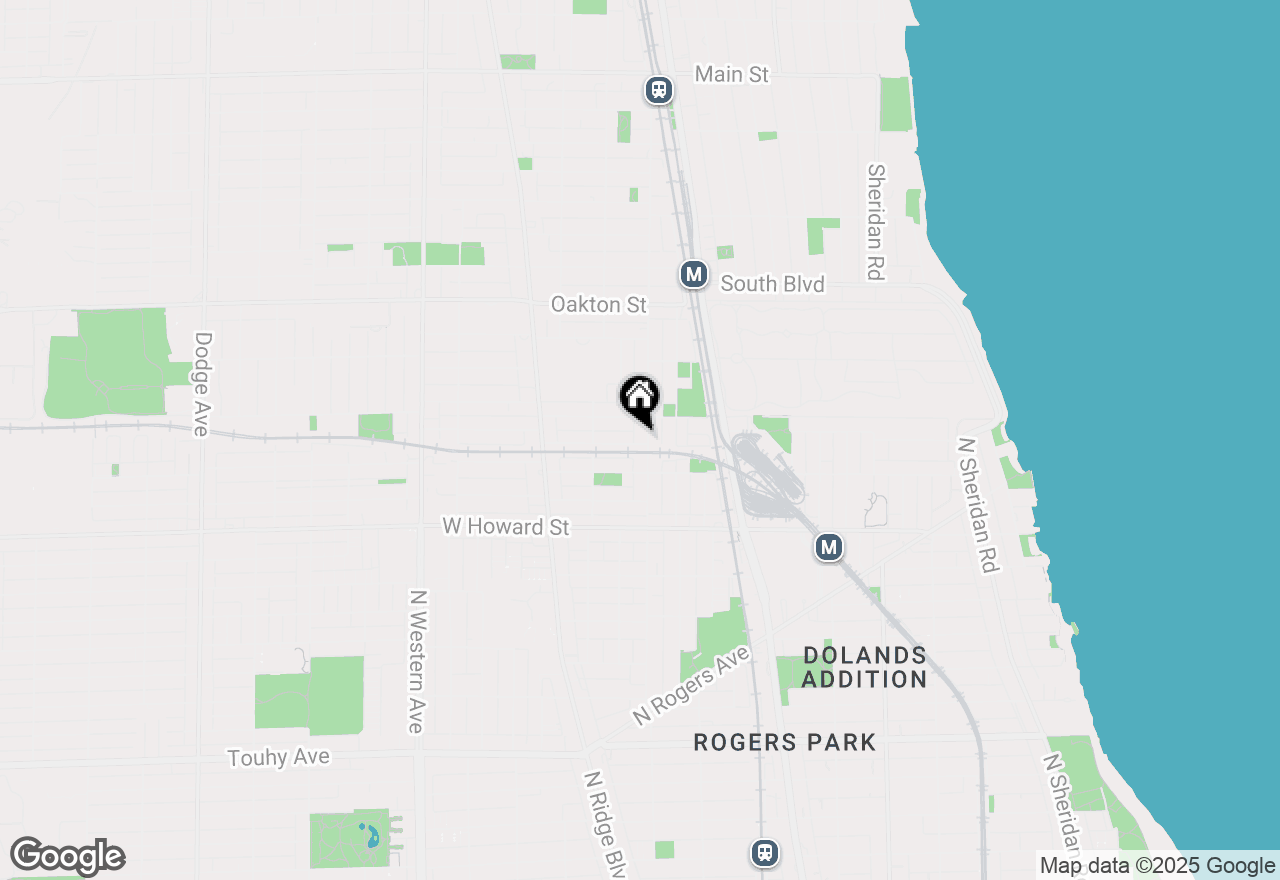 Map of 705 Case Street, Evanston, IL 60202