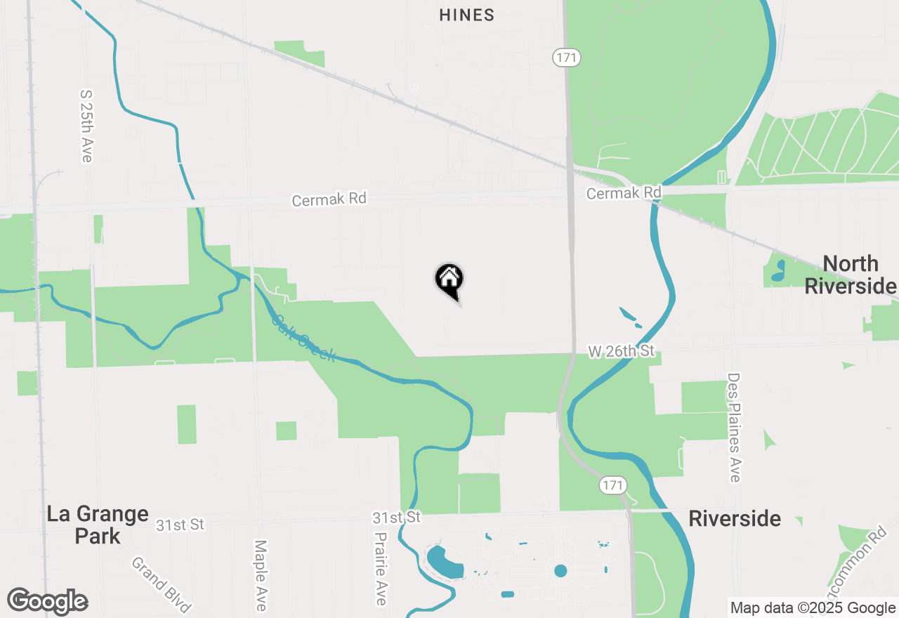 Map of 2452 S 7th Avenue, North Riverside, IL 60546