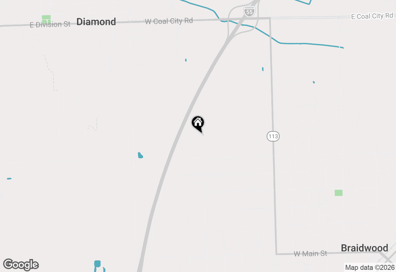 Map of 837 Blackhawk Drive, Braidwood, IL 60408