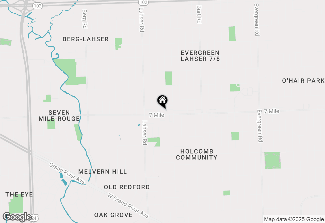 Map of 21400 W 7 Mile Road, Detroit, MI 48219