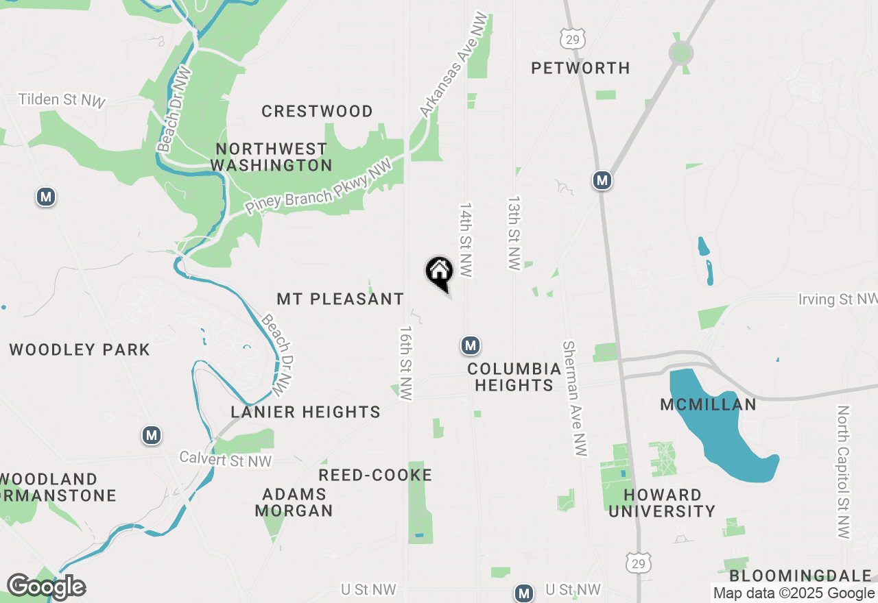 Map of 1451 Park Road Nw #419, Washington, DC 20010