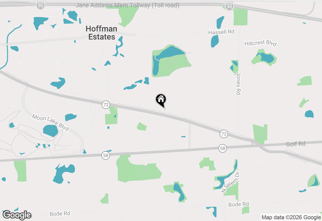 Map of 1345 Devonshire Lane, Hoffman Estates, IL 60169