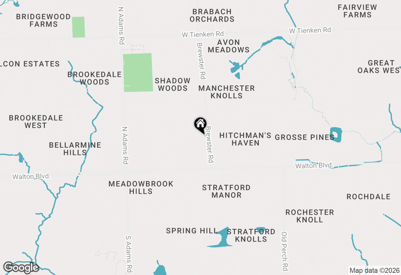 Map of 2554 Middleton Street, Rochester Hills, MI 48309
