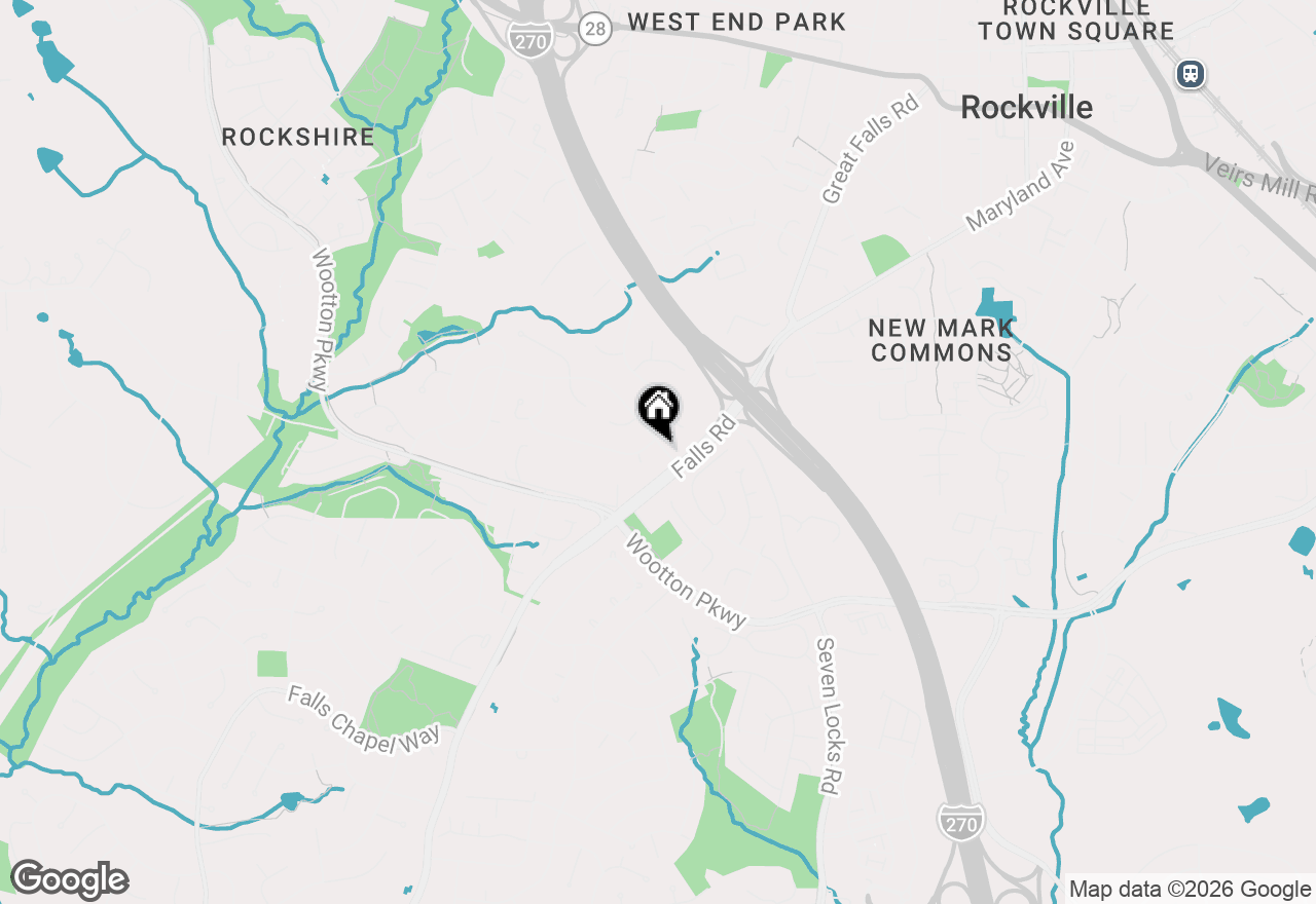 Map of 1104 Fallsmead Way, Potomac, MD 20854