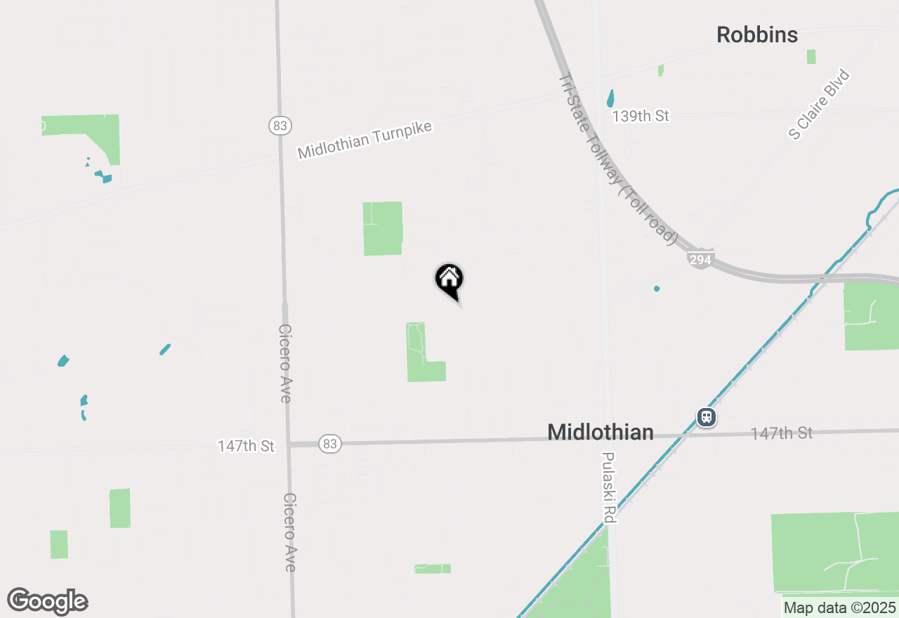 Map of 14343 Kostner Avenue, Midlothian, IL 60445