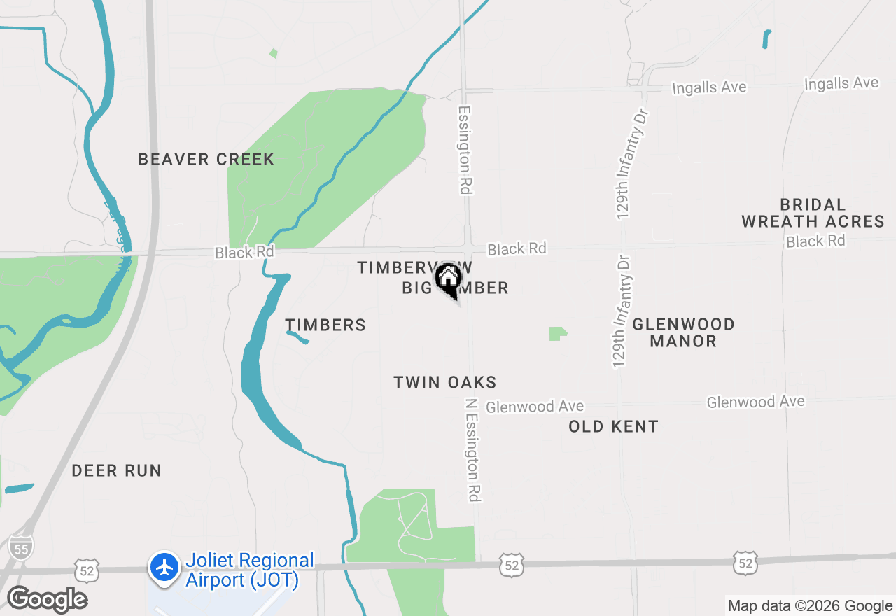Map of 639 Big Timber Drive #D, Joliet, IL 60431