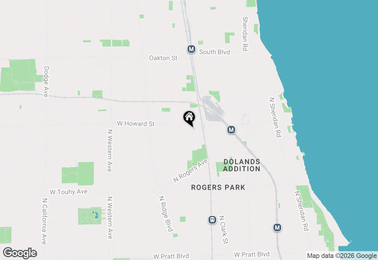Map of 7529 N Winchester Avenue, Chicago, IL 60626