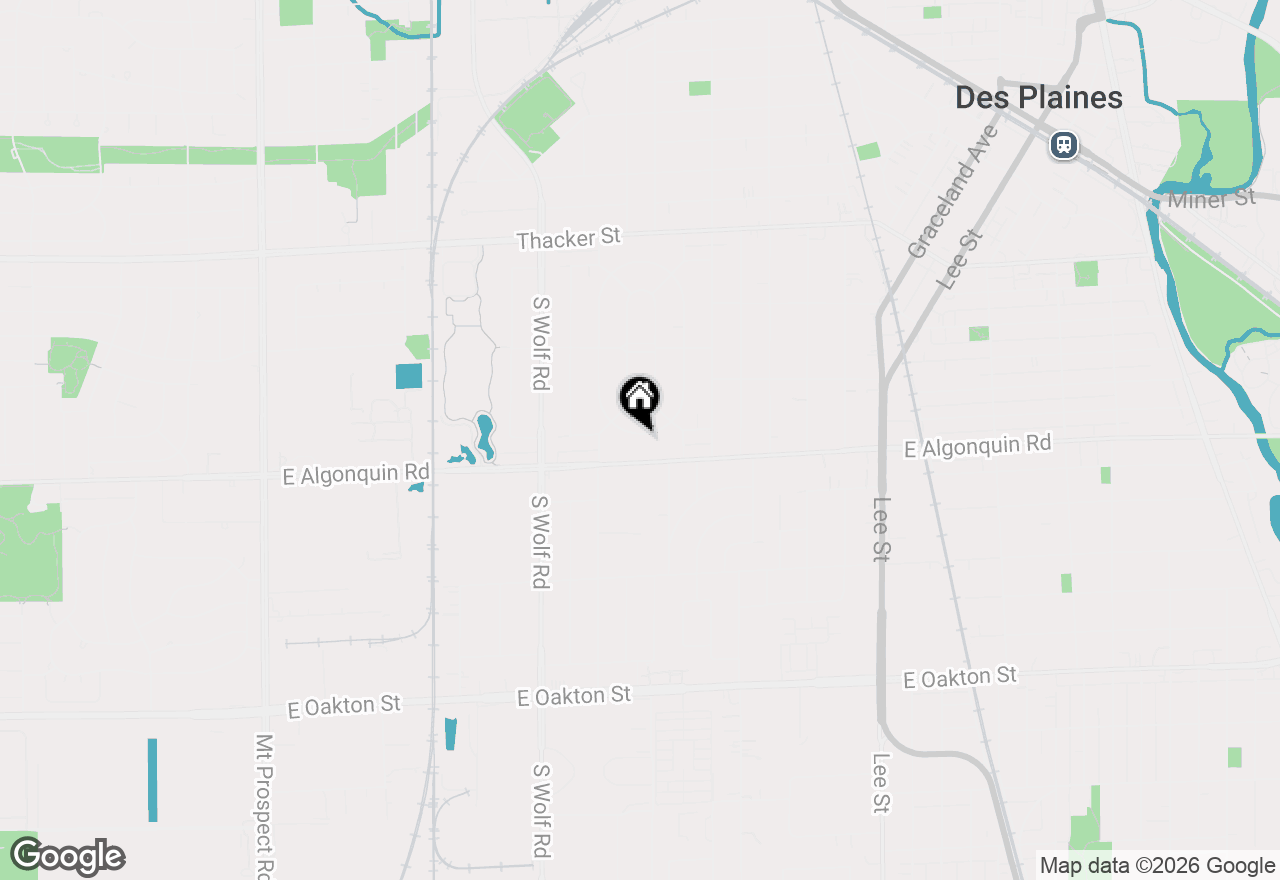 Map of 1164 W Grant Drive, Des Plaines, IL 60016