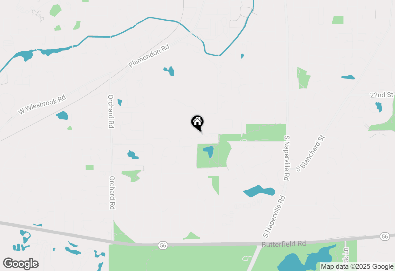 Map of 2s200 Hawthorne Lane, Wheaton, IL 60189