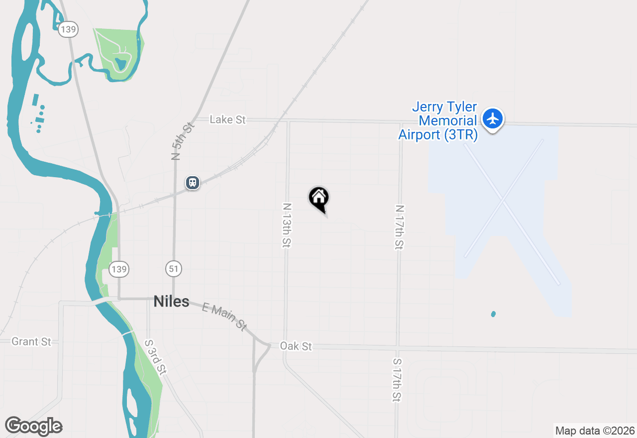 Map of 1365 Eagle Street, Niles, MI 49120