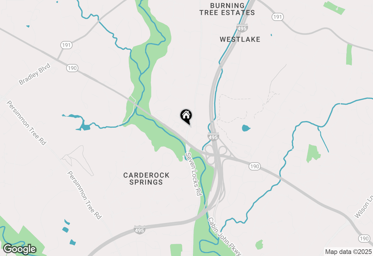 Map of 8025 Rising Ridge Road, Bethesda, MD 20817