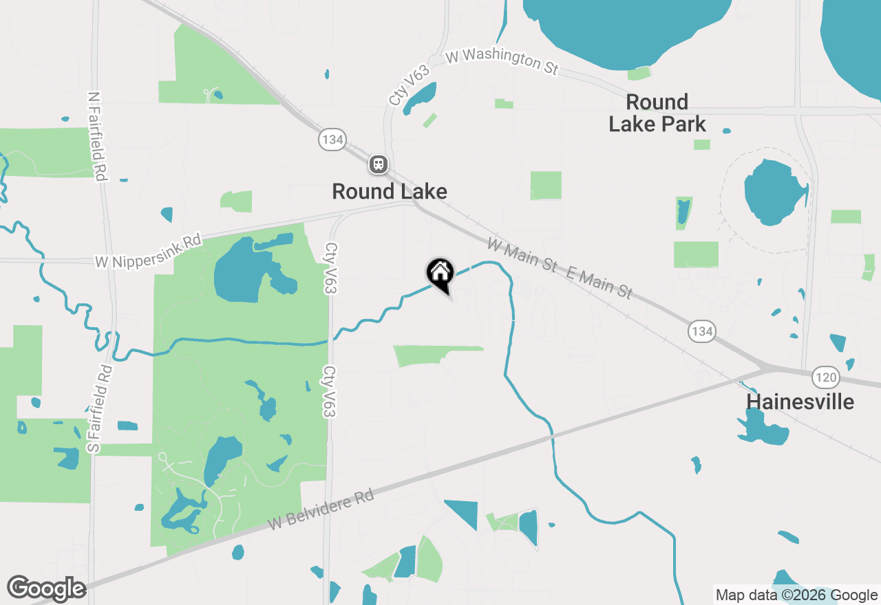 Map of 319 W Whispering Oaks Lane, Round Lake, IL 60073