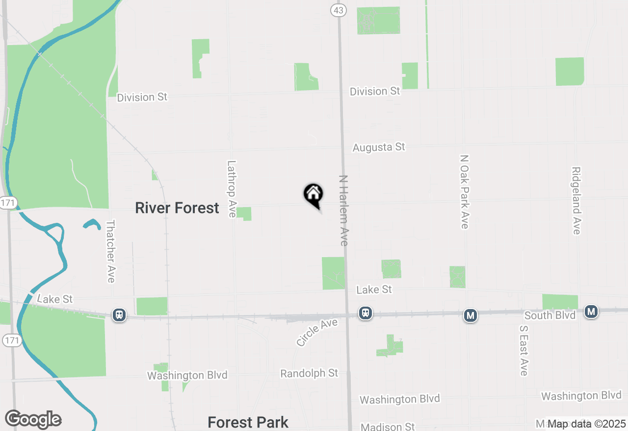 Map of 739 Clinton Place, River Forest, IL 60305