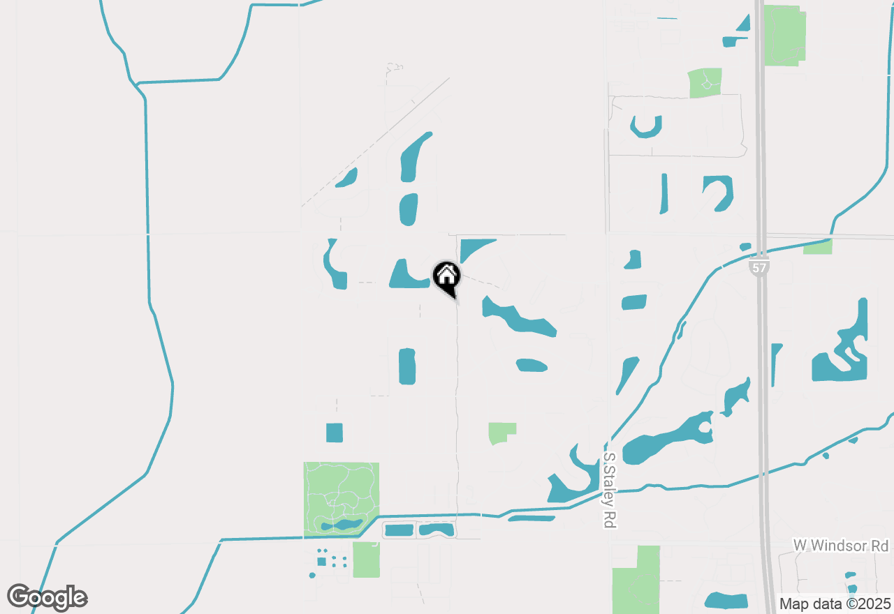 Map of 4700 Chestnut Grove Drive, Champaign, IL 61822