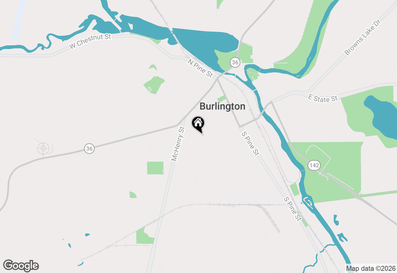 Map of 140 Randolph St, Burlington, WI 53105