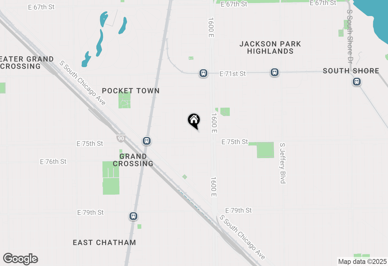 Map of 7424 S Blackstone Avenue, Chicago, IL 60619