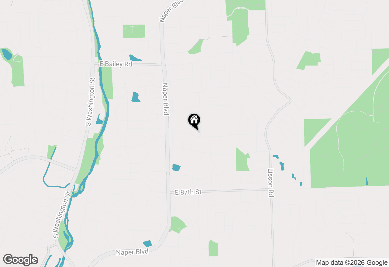 Map of 903 Canyon Run Road, Naperville, IL 60565