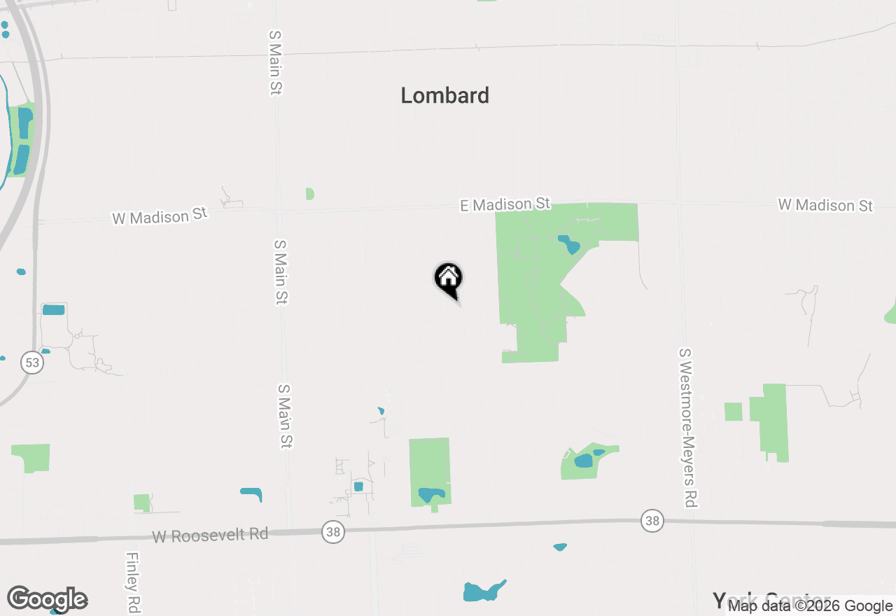 Map of 825 S Grace Street, Lombard, IL 60148